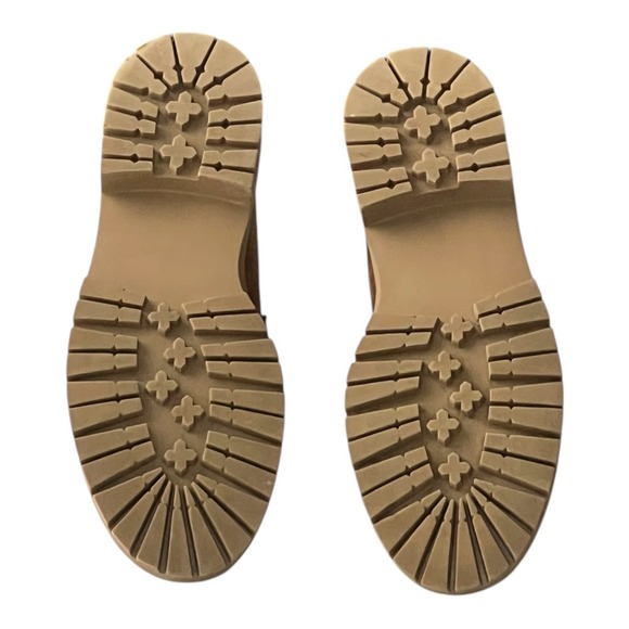 Steve Madden Regina Platform Leather Upper Tan/Brown Loafers Chunky Sole Sz 8.5M - Picture 9 of 11